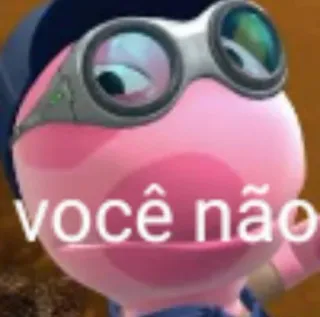 🚫 você não você não, Aquad, adesivo, rã rosa telegram sticker