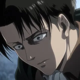 ☁️ Levi Ackerman Attack on Titan anime, character, levi, ackerman, attack on titan, serious, stoic telegram sticker