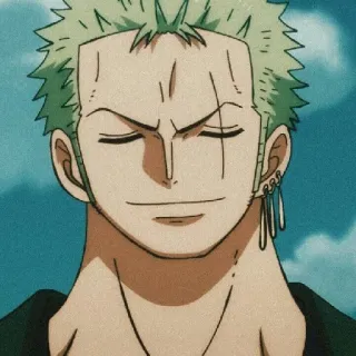 ⚔ Zoro One Piece Anime, One Piece, Zoro, Roronoa Zoro, Szermierz whatsapp sticker