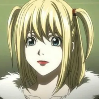 📓 Misa Amane Death Note Аниме, Манга, Блондинка, Девушка, Милая whatsapp sticker