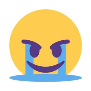 😠 emoji, crying, sad, upset, tears, emoticon telegram sticker