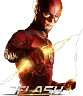 💪 The Flash THE FLASH the flash, superhero, dc comics, barry allen, speedster, comics telegram sticker
