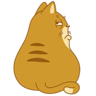 😒 gatto, animale, cartone animato, animale domestico, adesivo telegram sticker