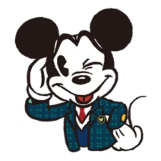 😜 Mickey Mouse dessin animé, souris, Disney, personnage, animation telegram sticker