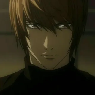 ⚖ Light Yagami Death Note Anime, Manga, Sérieux, Léger, Yagami telegram sticker