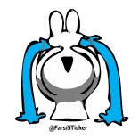 CrazyRabbit @Farsisticker whatsapp stickers