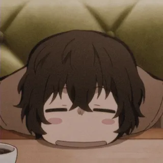 📺 Dazai Osamu Bungo Stray Dogs Anime, Manga, Dazai, Bungo Stray Dogs, Chibi, Mignon, Endormi telegram sticker