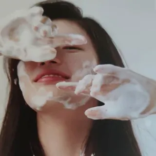 🌸 mulher, limpeza facial, cuidados com a pele, beleza, sabão, espuma, lavagem, limpo telegram sticker