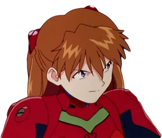 😒 Asuka Langley Soryu Neon Genesis Evangelion Anime, Charakter, Mädchen, Evangelion, Manga telegram sticker