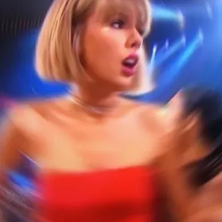 🍼 Taylor Swift pop star, singer, celebrity, music, woman, red dress telegram sticker