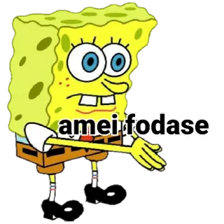 ❤ Spongebob amei fodase spongebob, meme, cartoon, funny, profanity telegram sticker