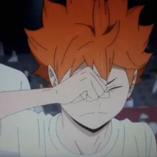 😭 Hinata Haikyuu!! Anime, Desenho animado, Hinata Shoyo, Haikyuu, Personagem, Fanart telegram sticker