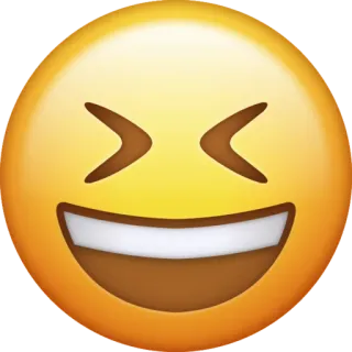 😆 Emoji, Smiley, Lachen, Glücklich whatsapp sticker