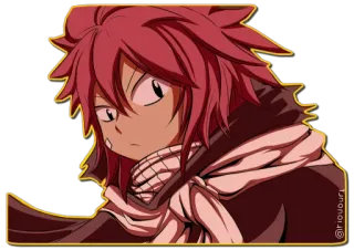 😒 Natsu Dragneel Fairy Tail anime, fairy tail, natsu dragneel, sticker, animated telegram sticker