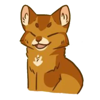 😁 fuchs, tier, niedlich, cartoon telegram sticker