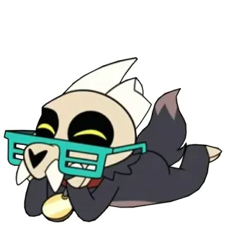 😁 King The Owl House kartun, anjing, kacamata, raja, owl house, karakter, berbaring telegram sticker