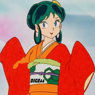 👘 DIGE44 Anime, Cô gái, Kimono, Nhân vật, Nghệ thuật telegram sticker