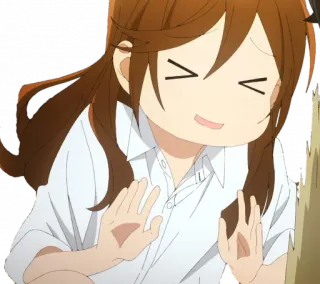 😜 anime, envergonhado/a, fofo/a, personagem, garota, corando telegram sticker