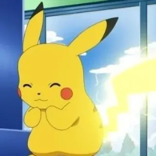 ⚡️ Pikachu Pokemon pokemon, pikachu, carino, giallo, anime telegram sticker