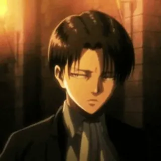 🙄 Levi Ackerman Attack on Titan Anime, Ataque a los Titanes, Levi, Levi Ackerman, Personaje telegram sticker