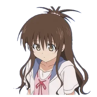 😟 anime, cartoon, cute, girl telegram sticker