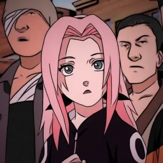 😶 Sakura Haruno Naruto anime, sakura, naruto, haruno, ninja, kreskówka, postać telegram sticker