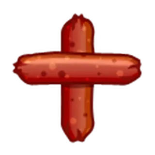 🙅 소시지, 십자가, 음식, 고기, 그릴 telegram sticker