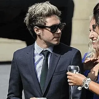 🌙 Niall Horan Niall Horan, One Direction, Promi, Sänger, Sonnenbrille, Anzug telegram sticker