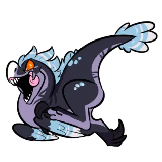 😤 dinosaur, animal, illustration, cartoon whatsapp sticker