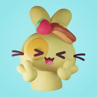 4️⃣ mono, conejo, kawaii, dibujo animado, pegatina, emoji telegram sticker