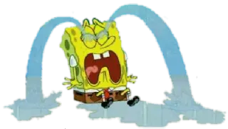 😭 Spongebob Squarepants pleurer, triste, dessin animé, Bob l'éponge, éponge telegram sticker