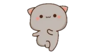 🍩 Katze, tanzen, niedlich, Tier, Aufkleber telegram sticker