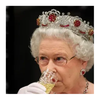 🧃 Queen Elizabeth II королева, елизавета, королевская семья, корона, монарх, королевская семья, королева елизавета telegram sticker