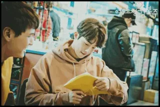 📚 요정미모 Koreaans, Tekst, Mens, Mensen telegram sticker