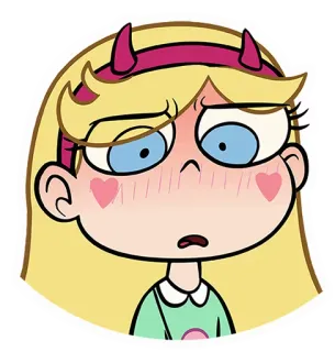 😰 Star Butterfly Star vs. the Forces of Evil Cartoon, Star Butterfly, Disney, Figur, Aufkleber telegram sticker