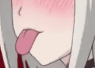 😋 Anime, Mädchen, Zunge, Lustig, Meme, Gesicht, Ausdruck whatsapp sticker