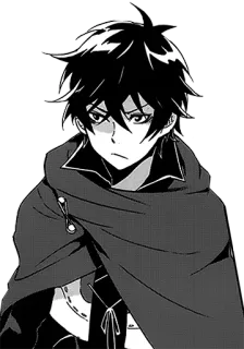 😠 Anime, Manga, Charakter, Umhang whatsapp sticker