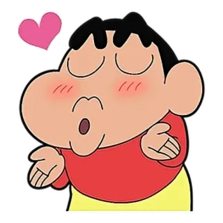😘 Shin-chan アニメ, 可愛い, 漫画, キャラクター, ハート telegram sticker