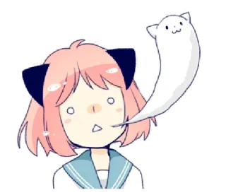 👻 Anya Forger Spy x Family Anime, Cartone animato, Carino, Ragazza, Divertente, Spy x Family whatsapp sticker