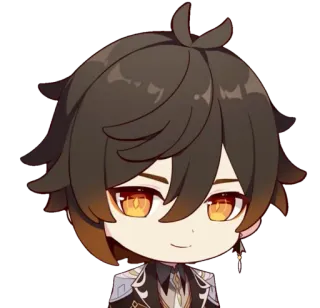 😏 Zhongli Genshin Impact Anime, Genshin Impact, Zhongli, Geo, Gioco telegram sticker