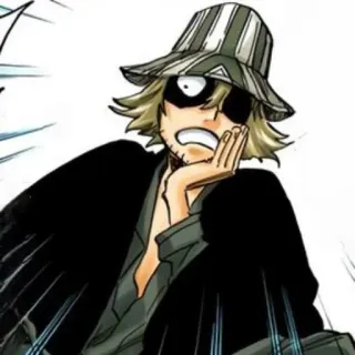 ⚔ Kisuke Urahara Bleach Anime, Manga, Kapelusz, Postać, Bleach telegram sticker