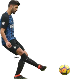 2️⃣ サッカー, フットボール, スポーツ, アスリート, キック, ボール, 選手 telegram sticker