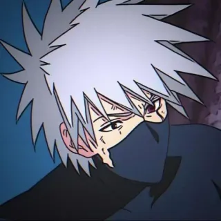 👑 Kakashi Naruto 卡卡西, 火影忍者, 动漫, 漫画, 忍者, 角色 telegram sticker