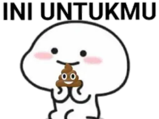 🍓 IN UNTUKMU Cartone animato, Cacca, Emoji, Carino, Messaggio telegram sticker