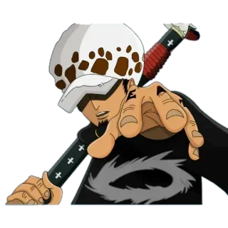 💥 Trafalgar Law One Piece anime, one piece, trafalgar law, pirate, captain, manga, straw hat telegram sticker