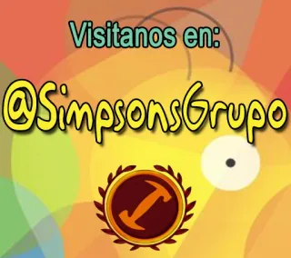 ✌️ Visitanos en: @SimpsonsGrupo 심슨 가족, 그룹, 스페인어, 소셜 미디어, 팬 telegram sticker