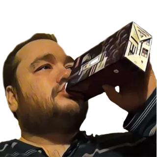 🍷 man, drinking, portrait, adult, beverage telegram sticker