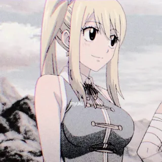 🎏 Lucy Fairy Tail Anime, Dibujos animados, Manga, Fairy Tail, Lucy whatsapp sticker