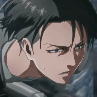 ⚔ Levi Ackerman Attack on Titan Anime, Soldado, Sério, Mangá, Capitão whatsapp sticker