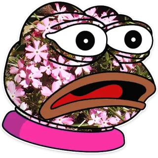 😧 Pepe the Frog Pepe, kikker, meme, internet meme, verdrietig, uitdrukking, cartoon telegram sticker